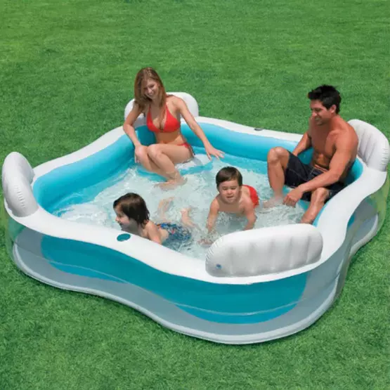 Басейн със седалка семеен Intex 56475, 229 x 229 см