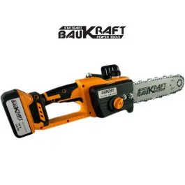 Безчетков Акумулаторен верижен трион / резачка BAUKRAFT BK-CCS34, 18V/3Ah, 305 мм(12"), SDS 3/8", куфар