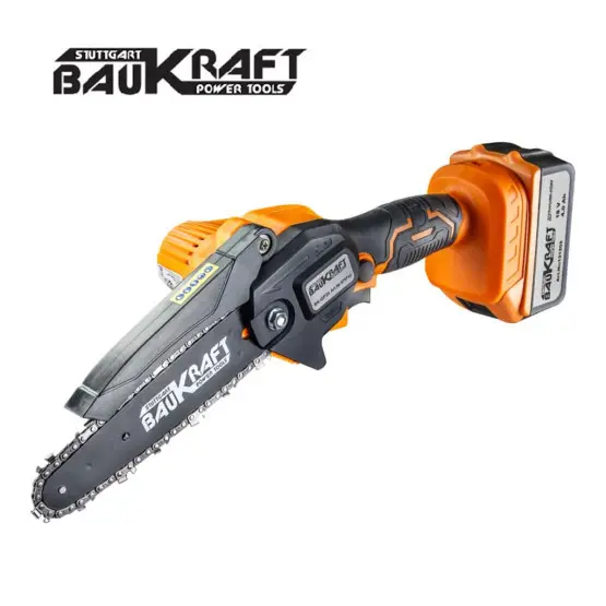 Акумулаторен верижен трион / резачка BAUKRAFT BK-GP25, 18V/4Ah, 15 см (6"), SDS 1/4", куфар 
