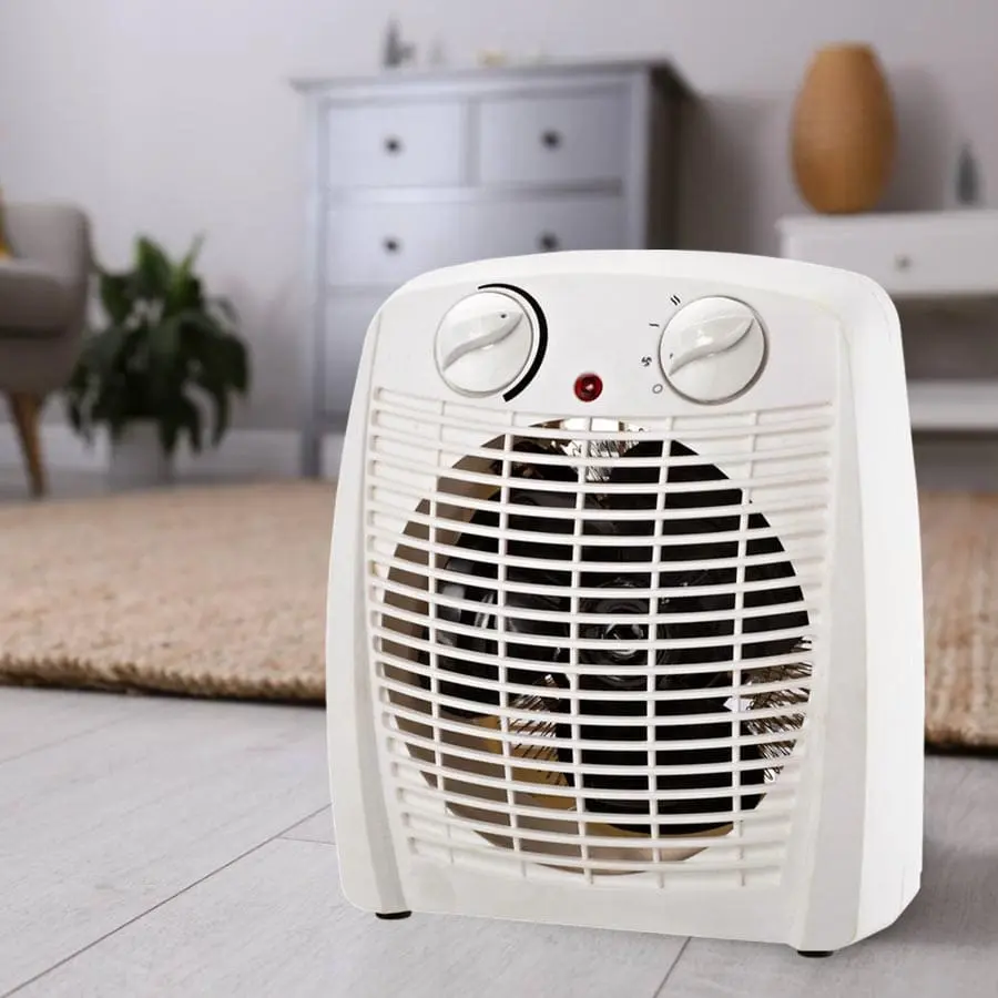 Вентилаторна печка Voltz V51970C, 2000W, 3 степени, Охлаждане, Бял