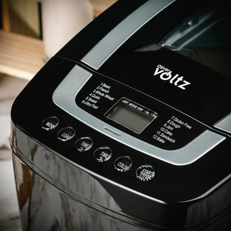 Хлебопекарна Oliver Voltz OV51446B, 800W, 12 програми, LCD дисплей, Таймер Хлебопекарна Oliver Voltz OV51446B, 800W, 12 програми, LCD дисплей, Таймер