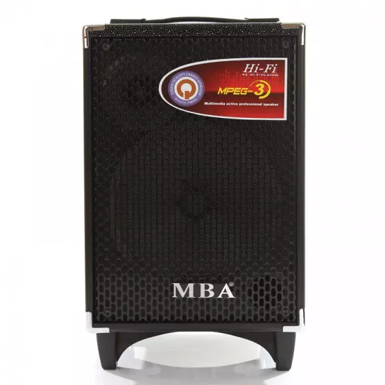 Тонколона с вграден акумулатор, МП3 плеър от SD карта и флашка, Bluetooth и 1 безжични микрофона MBA Q8