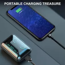 Безжични слушалки/ Wireless BT V5.0, Waterproof/ Sweatproof, 1200mAh, Noise Canceling,Черен Безжични слушалки/ Wireless BT V5.0, Waterproof/ Sweatproof, 1200mAh, Noise Canceling,Черен