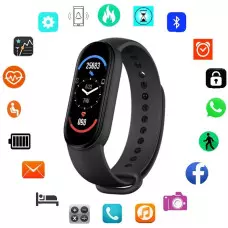 Смарт гривна Smart technology M6, Пулс, Кръвно налягане, Влагоустойчива Смарт гривна Smart technology M6, Пулс, Кръвно налягане, Влагоустойчива