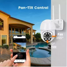 Панорамна 360° PTZ Куполна IP WiFi / Lan камера, 1080p, 2 mpx Панорамна 360° PTZ Куполна IP WiFi / Lan камера, 1080p, 2 mpx
