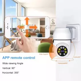 Безжична Панорамна 360° PTZ Куполна IP WiFi камера, включване директно в контакт 220V, 1080p, 2 mpx
