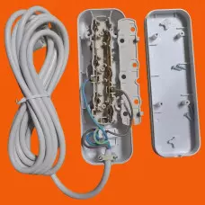 3 м. разклонител 3 гнезда и прекъсвач - бял 3 м. разклонител 3 гнезда и прекъсвач - бял