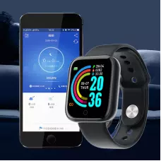 Смарт часовник D20, Крачкомер, Кръвно налягане, IP67, Мониторинг на съня, Изгорени калории, Черен Смарт часовник D20, Крачкомер, Кръвно налягане, IP67, Мониторинг на съня, Изгорени калории, Черен