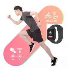 Смарт часовник D20, Крачкомер, Кръвно налягане, IP67, Мониторинг на съня, Изгорени калории, Черен Смарт часовник D20, Крачкомер, Кръвно налягане, IP67, Мониторинг на съня, Изгорени калории, Черен