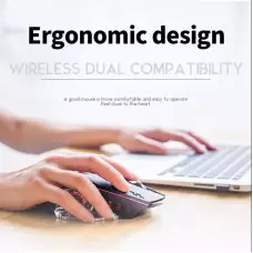 Геймърска Безжична USB Презареждаема 6D мишка 3600 DPI, 7 цвята LED подсветка Геймърска Безжична USB Презареждаема 6D мишка 3600 DPI, 7 цвята LED подсветка