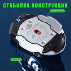 Геймърска Безжична USB Презареждаема 6D мишка 3600 DPI, 7 цвята LED подсветка Геймърска Безжична USB Презареждаема 6D мишка 3600 DPI, 7 цвята LED подсветка