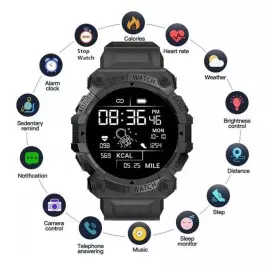 Смарт часовник - Спортен дизайн  1,44"  дисплей и много функции