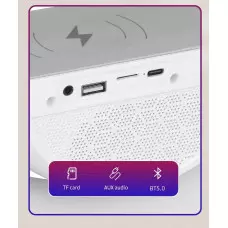 Смарт LED лампа-зарядно с високоговорител Смарт LED лампа-зарядно с високоговорител