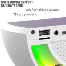 Смарт LED лампа-зарядно с високоговорител Смарт LED лампа-зарядно с високоговорител