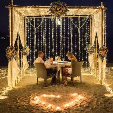 Коледни LED светлини тип завеса Коледни LED светлини тип завеса