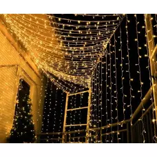 Коледни LED светлини - завеса Коледни LED светлини - завеса