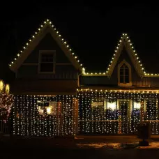 Коледни LED светлини - завеса Коледни LED светлини - завеса