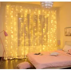 Коледни LED светлини - завеса Коледни LED светлини - завеса