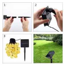 Соларни Коледни лампички тип гирлянд Соларни Коледни лампички тип гирлянд