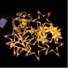 Коледни звезди с LED светлини Коледни звезди с LED светлини