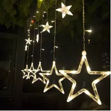 Коледни звезди с LED светлини Коледни звезди с LED светлини