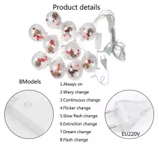 Коледни топки с LED светлини Коледни топки с LED светлини