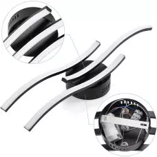 Вълнообразна висяща лампа с 3 рамена Вълнообразна висяща лампа с 3 рамена