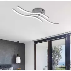 Вълнообразна висяща лампа с 3 рамена Вълнообразна висяща лампа с 3 рамена