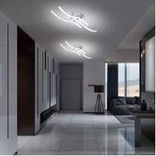 Вълнообразна висяща лампа с 3 рамена Вълнообразна висяща лампа с 3 рамена