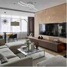 Вълнообразна висяща лампа с 3 рамена Вълнообразна висяща лампа с 3 рамена