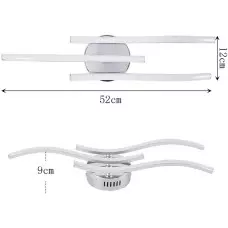 Вълнообразна висяща лампа с 3 рамена Вълнообразна висяща лампа с 3 рамена