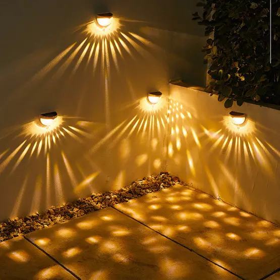 Декоративна LED соларна лампа за стена