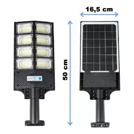 Соларна COB LED улична лампа с дистанционно управление – 300 и 400 W