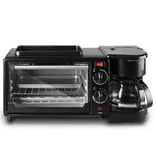 3 в 1 печка, тостер и кафемашина, плоча с незалепващо покритие 3 в 1 печка, тостер и кафемашина, плоча с незалепващо покритие