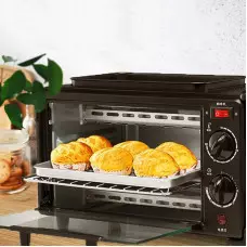 3 в 1 печка, тостер и кафемашина, плоча с незалепващо покритие 3 в 1 печка, тостер и кафемашина, плоча с незалепващо покритие