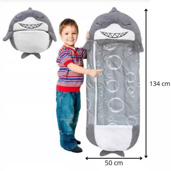 Детски спален чувал с възглавница – еднорог или акула