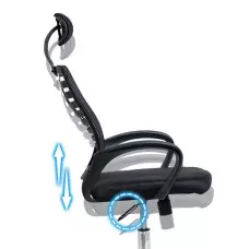 Луксозен ергономичен офис стол с облегалка за главата и люлеене, дишащи облегалка и седалка, амортисьор, въртящ се - 3116 Луксозен ергономичен офис стол с облегалка за главата и люлеене, дишащи облегалка и седалка, амортисьор, въртящ се - 3116