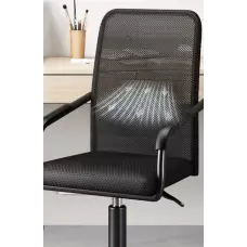 Въртящ се офис стол с дишащи облегалка и седалка Въртящ се офис стол с дишащи облегалка и седалка