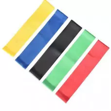 Ластици за тренировка/Resistance Belt 5 броя с различен опън Ластици за тренировка/Resistance Belt 5 броя с различен опън