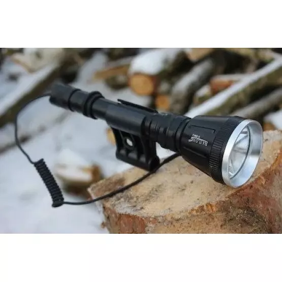 Мощен фенер за лов BL-Q3888, 3 филтъра, 3 батерии, Опция монтаж върху оръжие