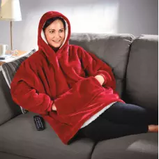 Пухкаво одеяло-суичър с ръкави, Huggle Hoodies Пухкаво одеяло-суичър с ръкави, Huggle Hoodies