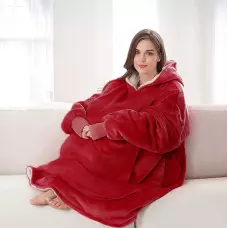 Пухкаво одеяло-суичър с ръкави, Huggle Hoodies Пухкаво одеяло-суичър с ръкави, Huggle Hoodies