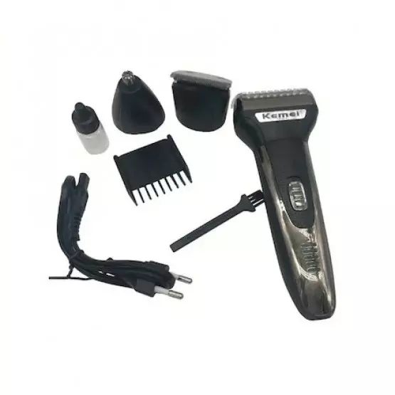 Машинка за бръснене и подстригване Kemei KM-6776, 3 в 1