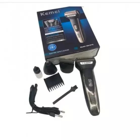 Машинка за бръснене и подстригване Kemei KM-6776, 3 в 1
