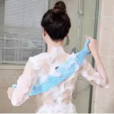 Ексфолираща силиконова гъба за баня за триене на гърба Ексфолираща силиконова гъба за баня за триене на гърба