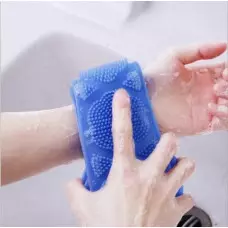 Ексфолираща силиконова гъба за баня за триене на гърба Ексфолираща силиконова гъба за баня за триене на гърба