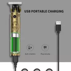 Машинка за бръснене и подстригване с метален корпус и винтидж дизайн Машинка за бръснене и подстригване с метален корпус и винтидж дизайн