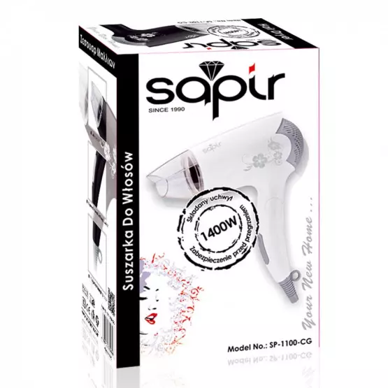 Сешоар SAPIR SP 1100 CG, 1400W, бял