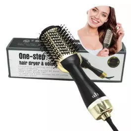 Мултифункционална електрическа четка за коса с горещ въздух – изсушаване, изправяне, оформяне и придаване на обем