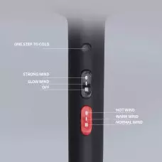 Професионален сешоар с горещ и студен въздух, 2500 W Професионален сешоар с горещ и студен въздух, 2500 W